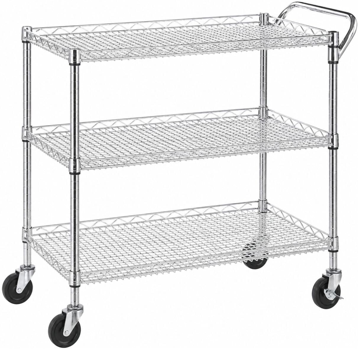 Commercial Kitchen And Bar - Carrello da cucina robusto e mobile,
